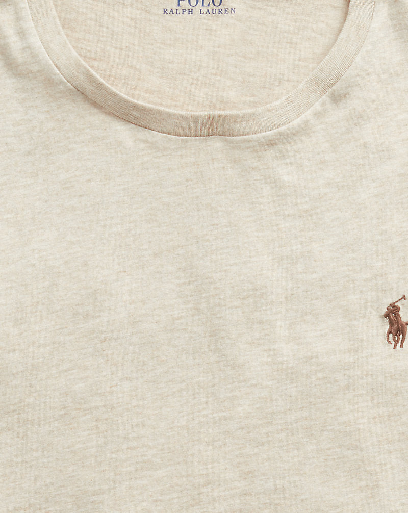 Custom Slim Fit Jersey Crewneck T-Shirt Expedition Dune Heather