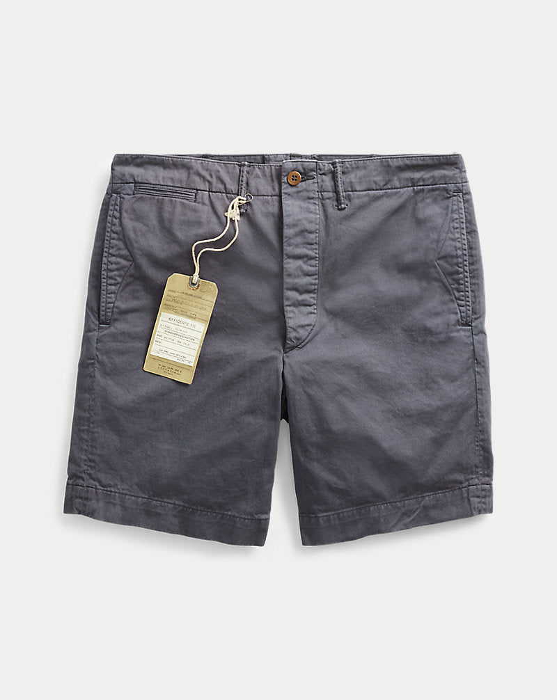 Garment-Dyed Chino Officer's Short Navy