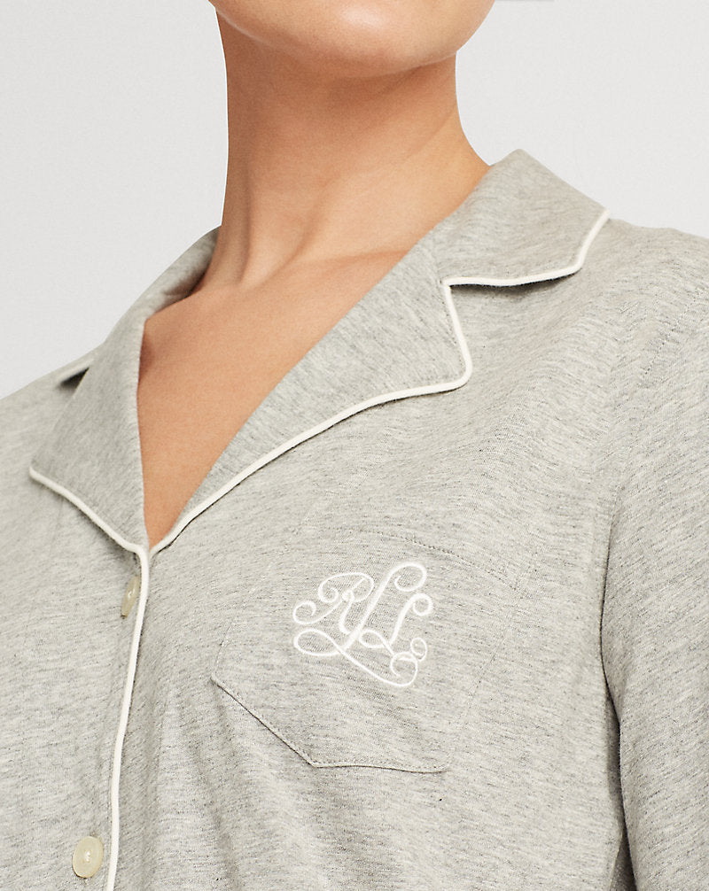 Jersey Sleep Set Grey Heather