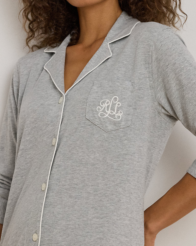 Jersey Sleep Shirt Grey Heather