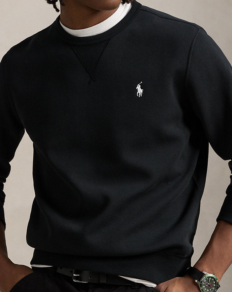 Double-Knit Pullover Black/Cream