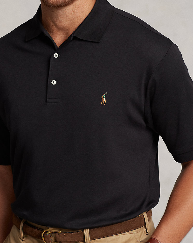 Soft Cotton Polo Shirt Black