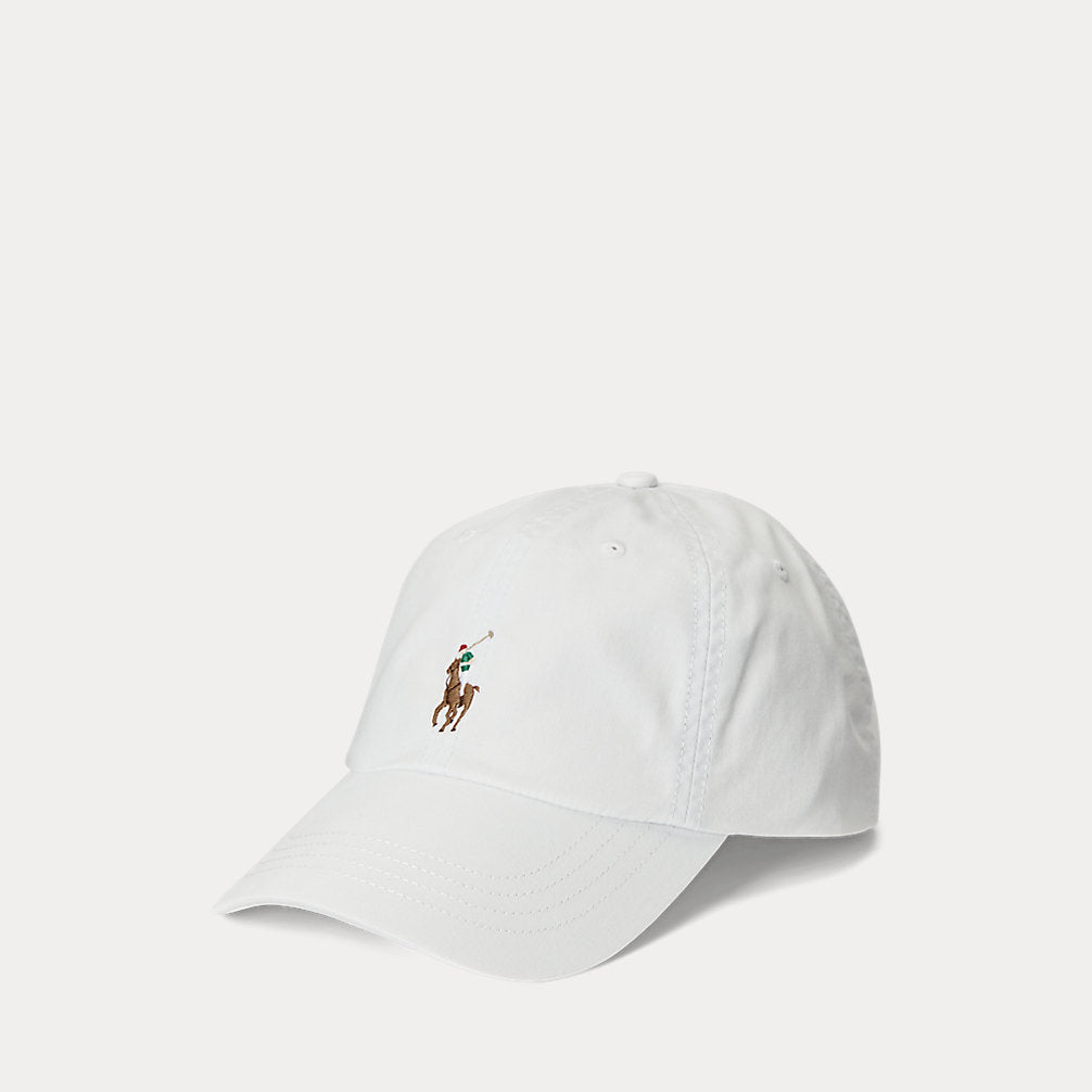 Stretch-Cotton Twill Ball Cap Deckwash White