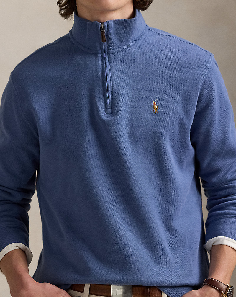 Estate-Rib Quarter-Zip Pullover Capri Blue