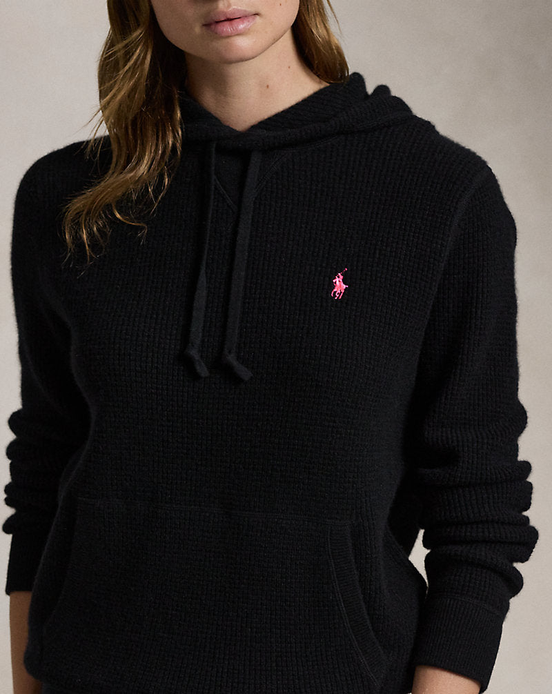 Pink Pony Washable Cashmere Jumper Polo Black