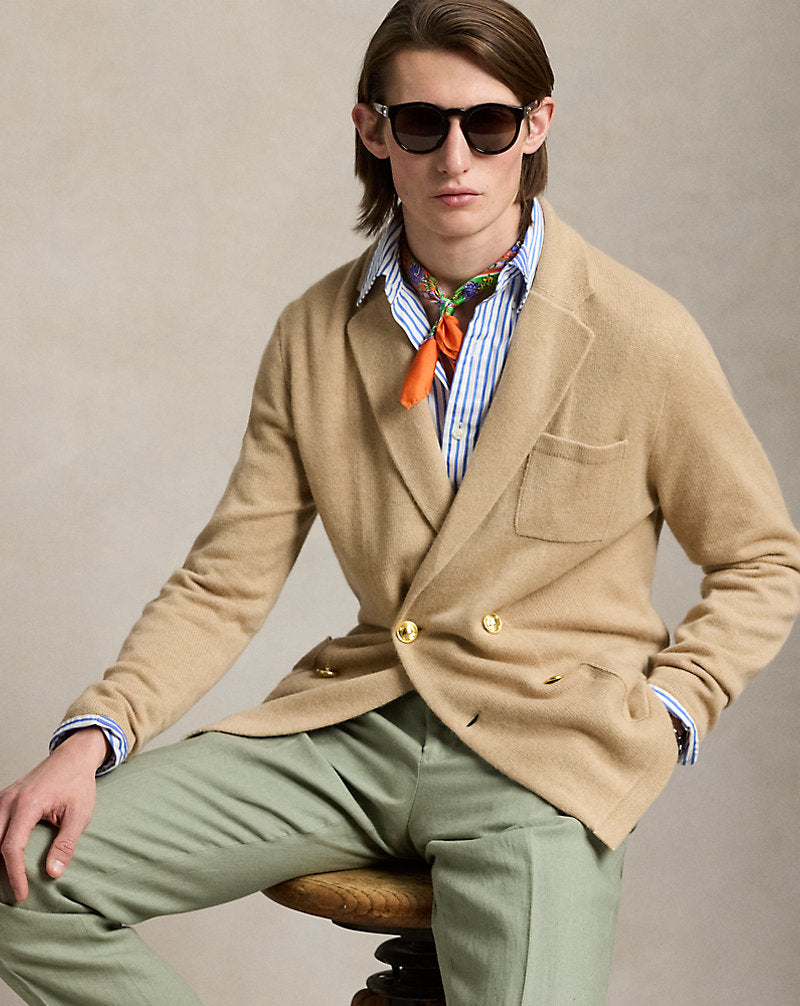 Cashmere Blazer Cardigan Dune Melange