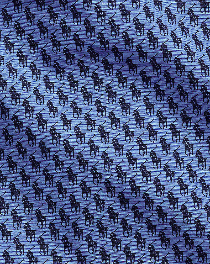 Custom Fit Polo Pony Stretch Shirt All-over Pony Player