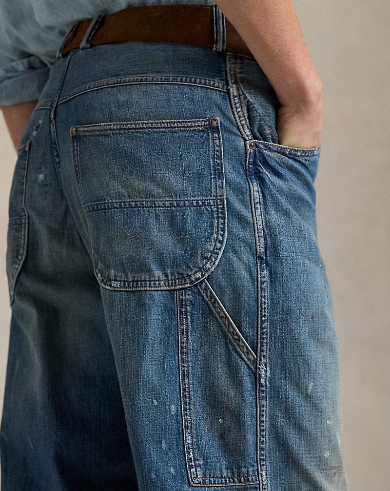 Relaxed Fit Distressed Carpenter Jean Knighton