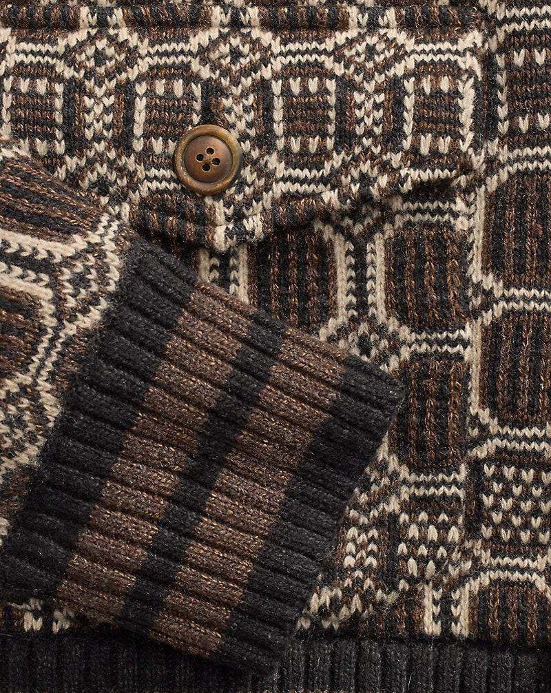 x Zefren-M Jumper Jacket Black/Cream Multi