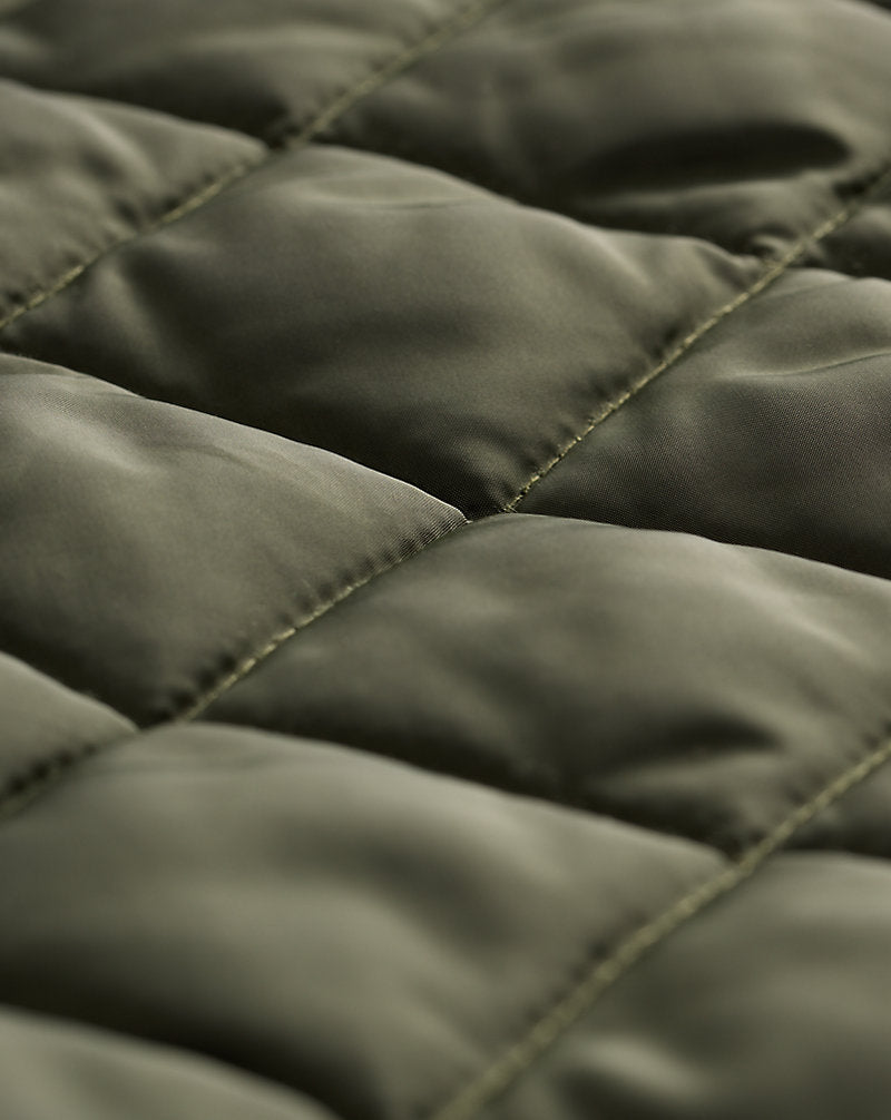 Quilted Liner Gilet Dark Green