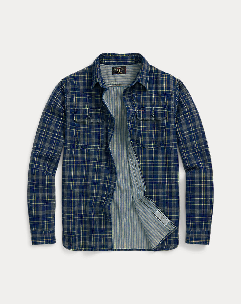 Indigo Plaid Double-Faced Workshirt Indigo Plaid/Strip