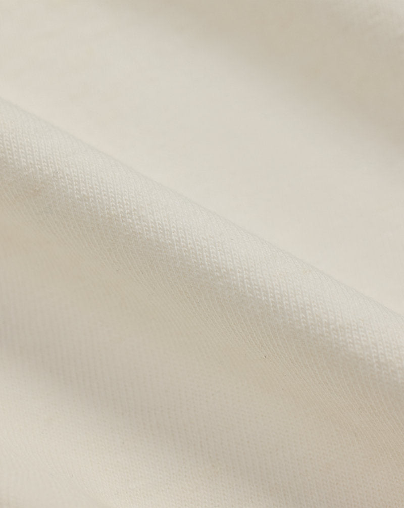 Logo Cotton-Hemp Jersey T-Shirt Warm White