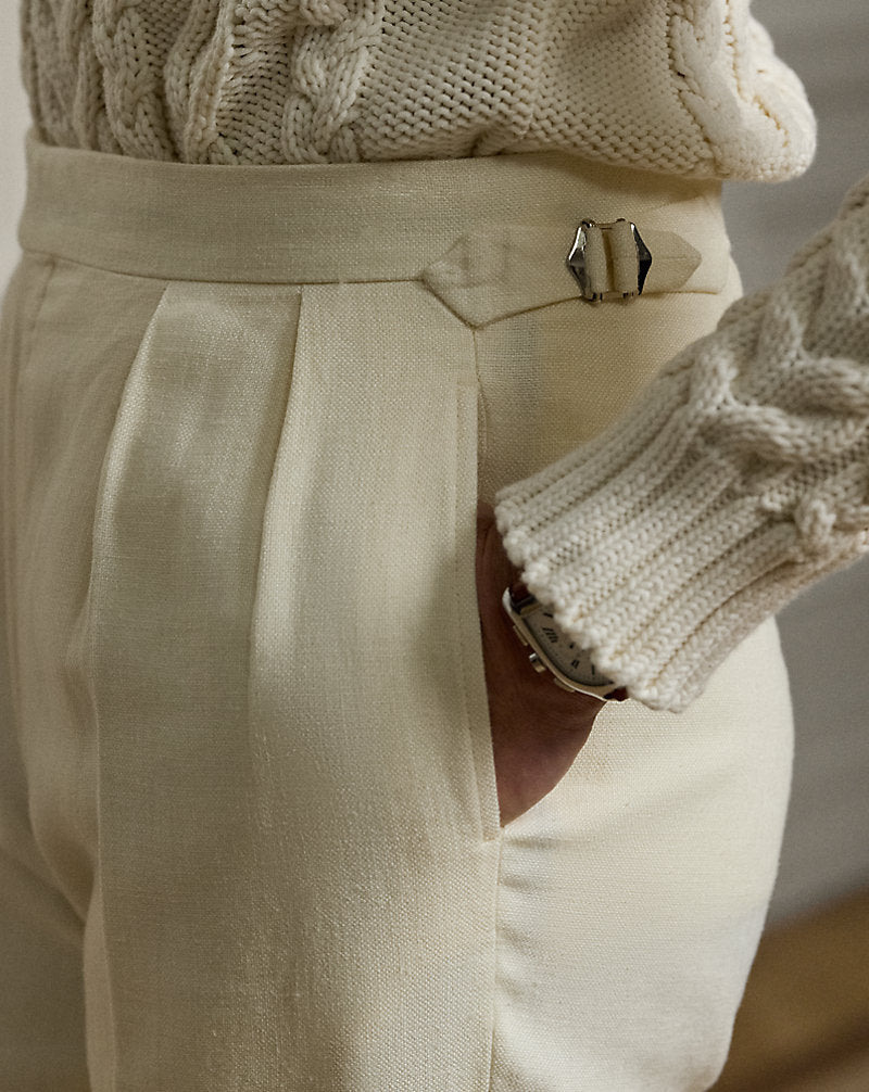 Gregory Hand-Tailored Suit Trouser Classic Cream