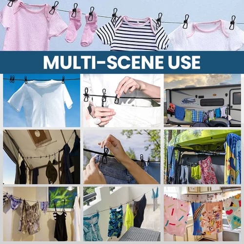 🎁 Portable Clothesline for Camping/Backyard/RV
