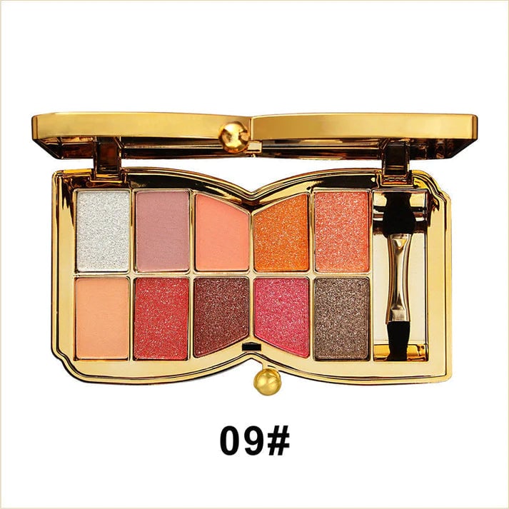 🔥10 Colors Glitter Eyeshadow Palette