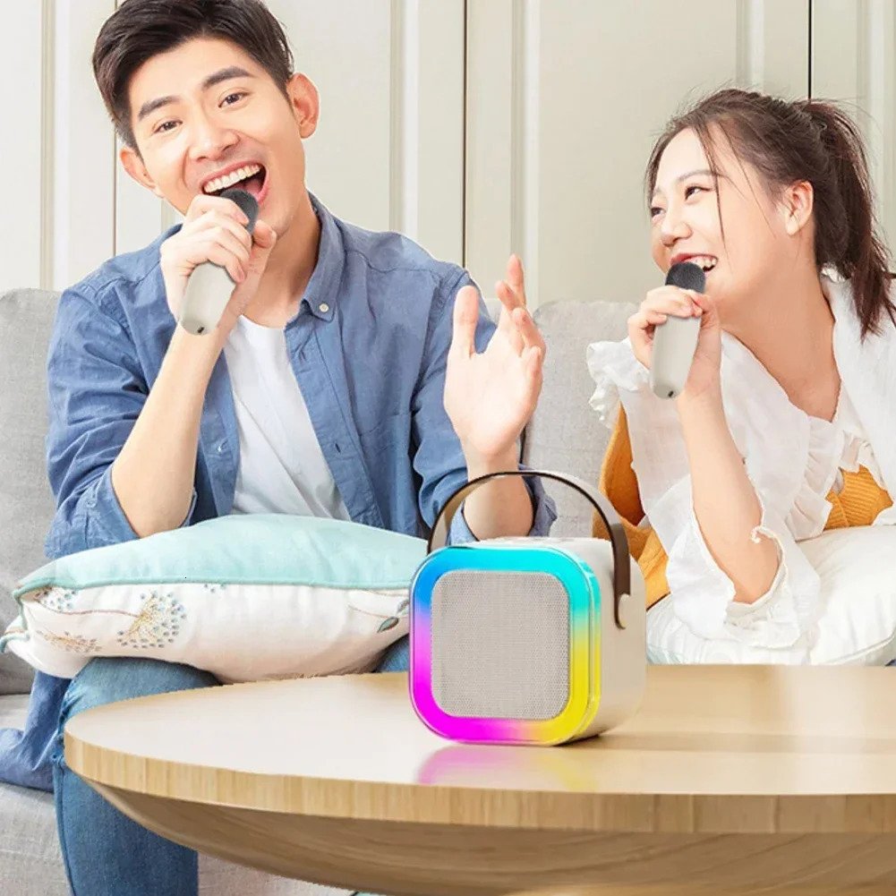🌸🔥🔥Mini Karaoke Machine with Wireless Microphones🎵