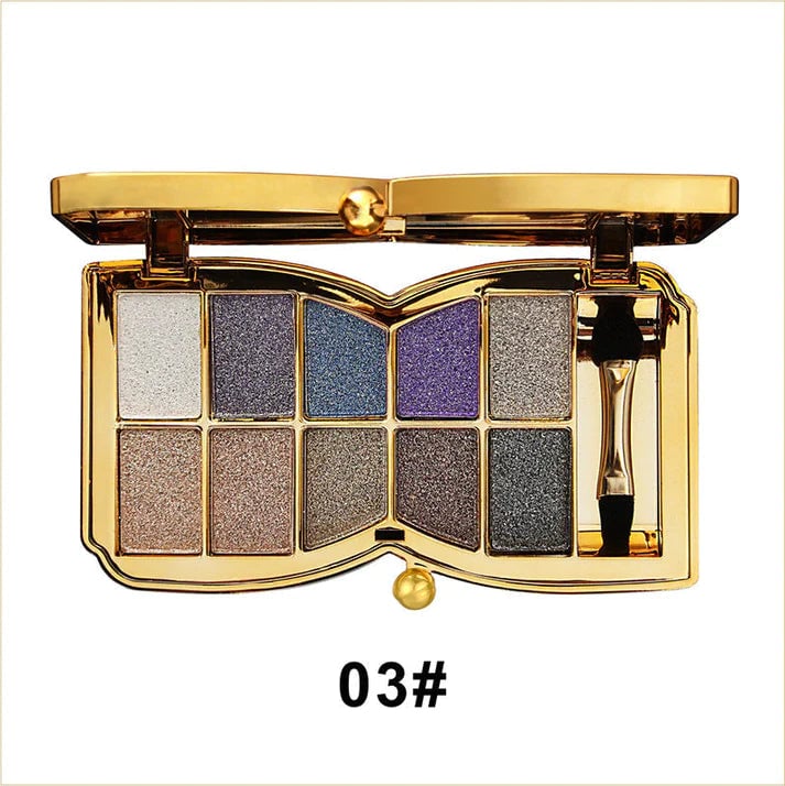 🔥10 Colors Glitter Eyeshadow Palette