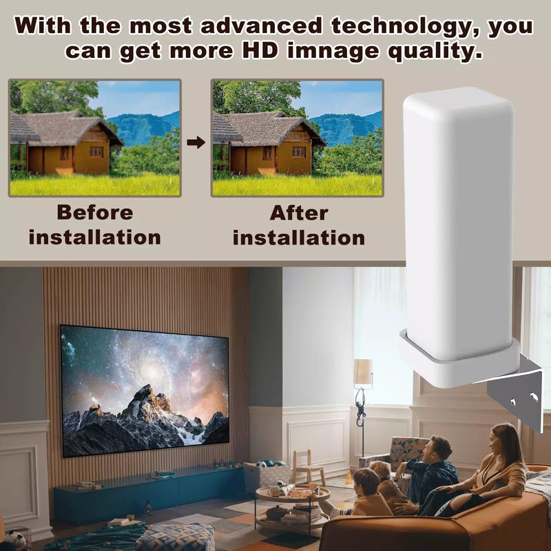 HDTV 1080P Outdoor HD 4K Digital TV Antenna 360° Signal Amplified