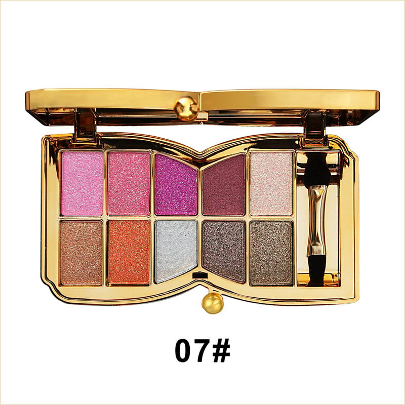 🔥10 Colors Glitter Eyeshadow Palette