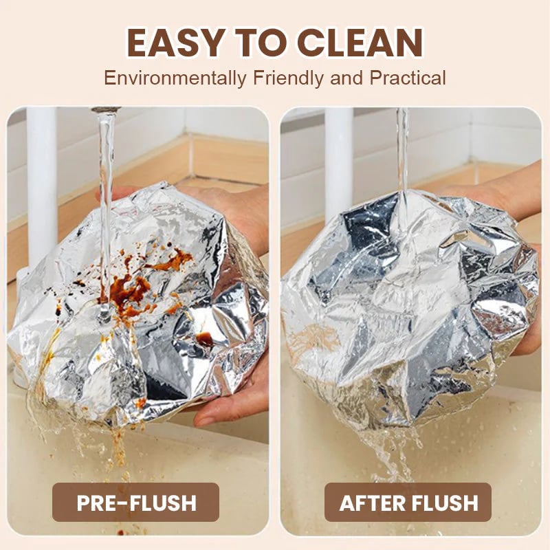 🏠Reusable Aluminum Foil Food Covers