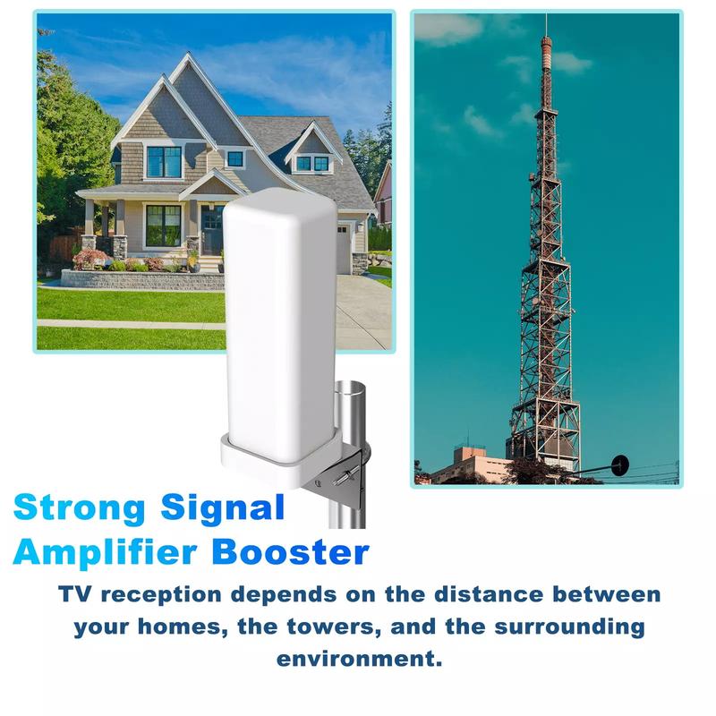 HDTV 1080P Outdoor HD 4K Digital TV Antenna 360° Signal Amplified