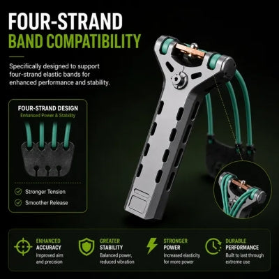 🔥Limited-Time 50% OFF✨Professional Telescopic Aluminum Alloy Auto-Loading Slingshot Full Kit (200 Steel Balls)