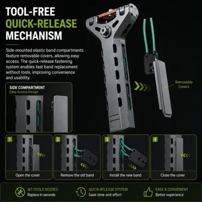 🔥Limited-Time 50% OFF✨Professional Telescopic Aluminum Alloy Auto-Loading Slingshot Full Kit (200 Steel Balls)