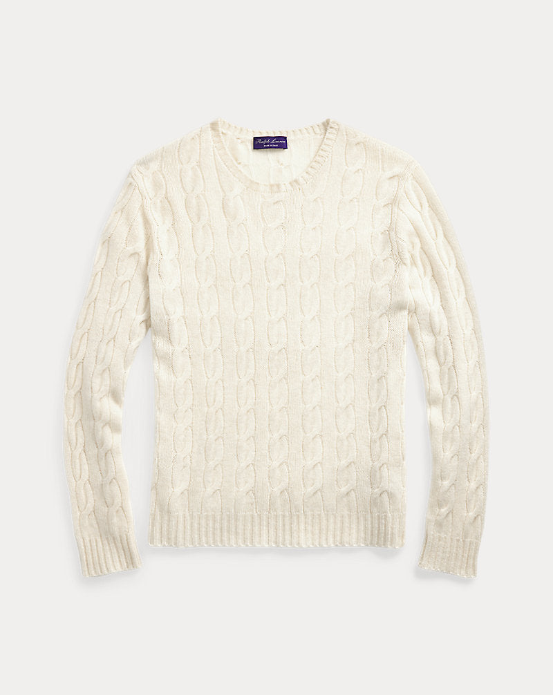 Cable-Knit Cashmere Jumper Classic Cream
