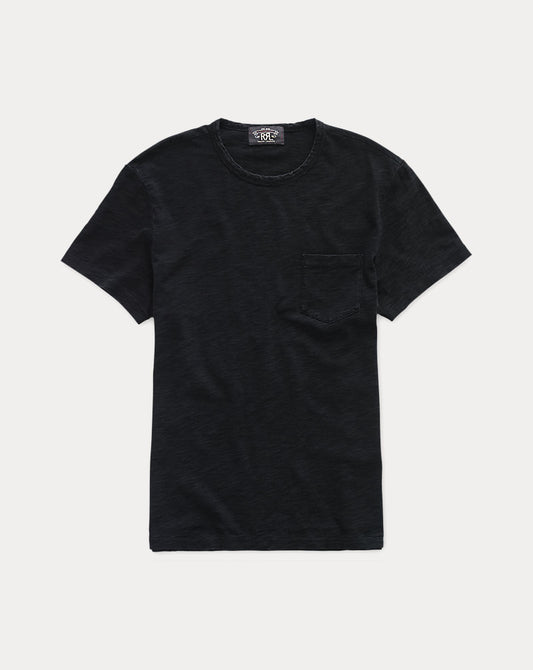 Indigo Jersey Pocket T-Shirt Black Indigo