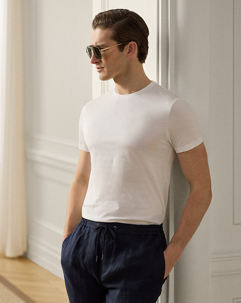 Lisle Crewneck T-Shirt Classic White