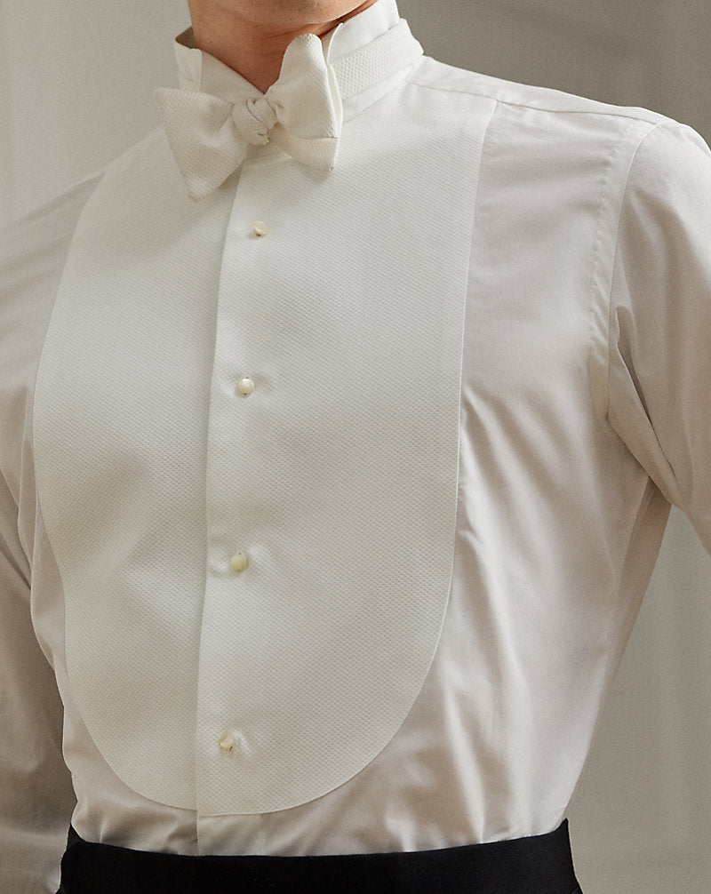 Handmade Wingtip-Collar Poplin Shirt White