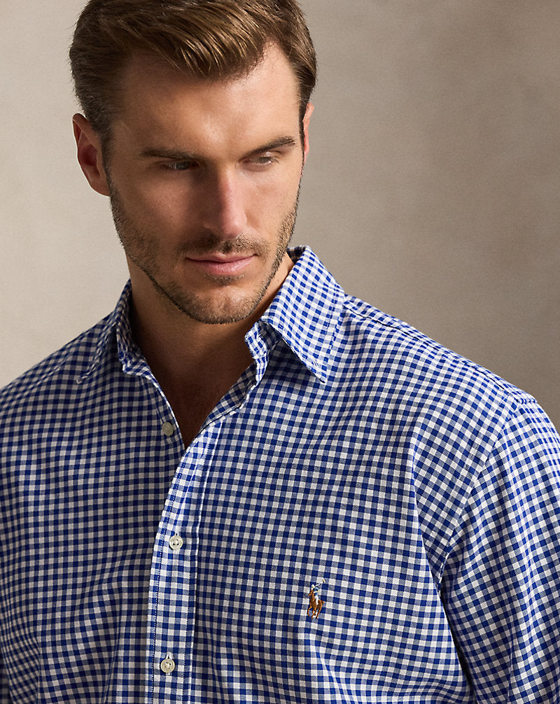 Gingham Oxford Shirt Blue/White Gingham