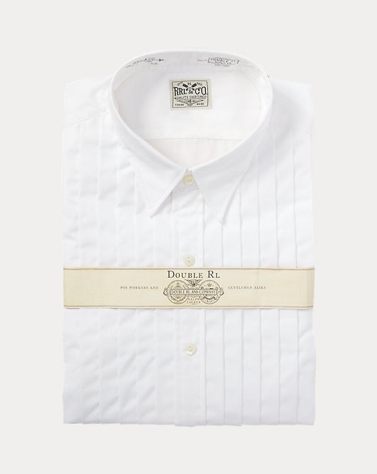 Slim Fit French Cuff Tuxedo Shirt White