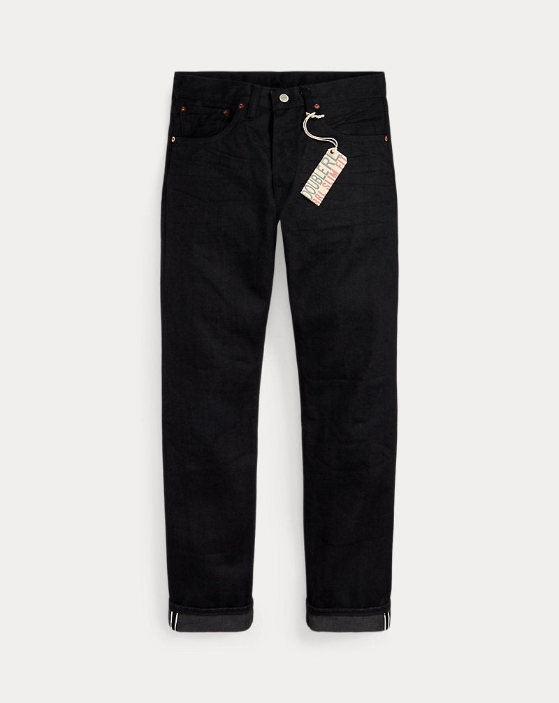 Slim Fit Black Selvedge Jean Black