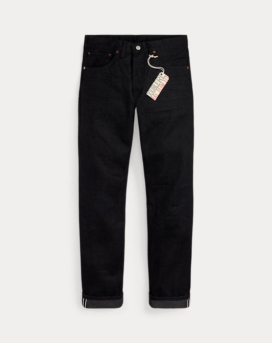 Slim Fit Black Selvedge Jean Black