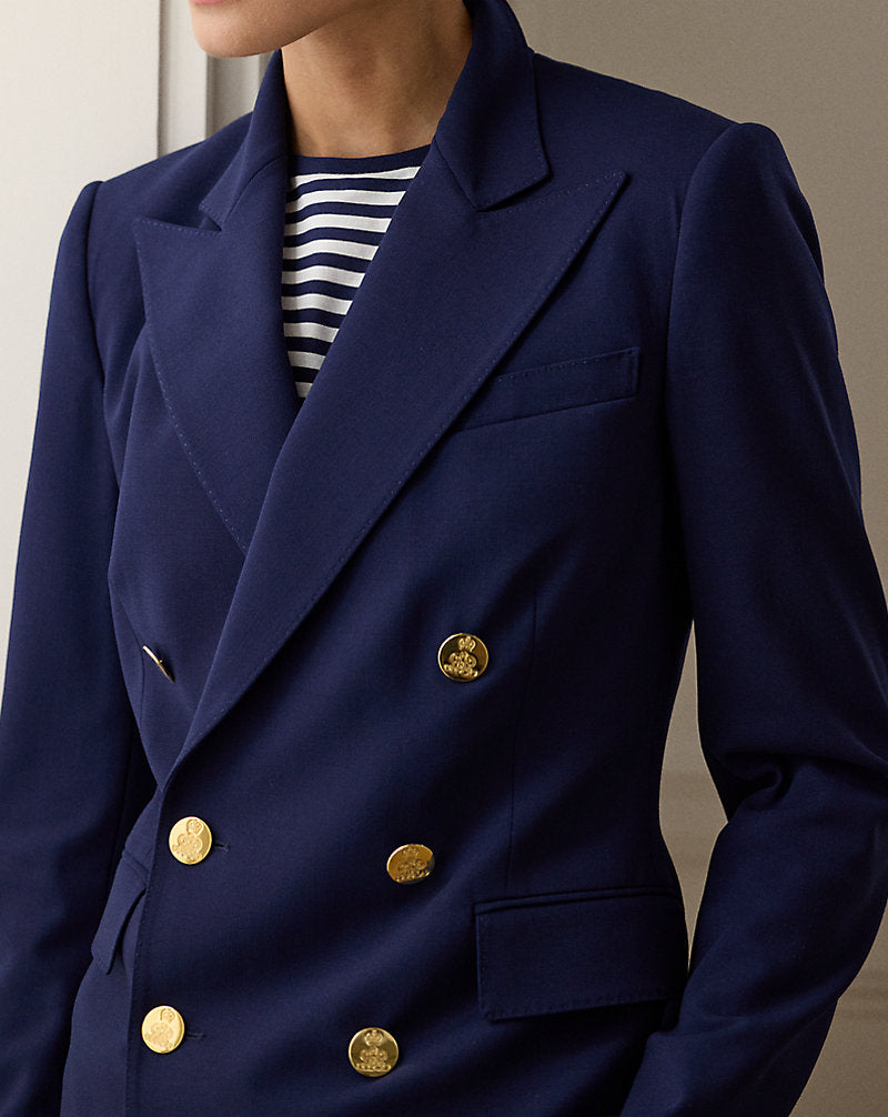 Camden Wool Crepe Jacket Navy