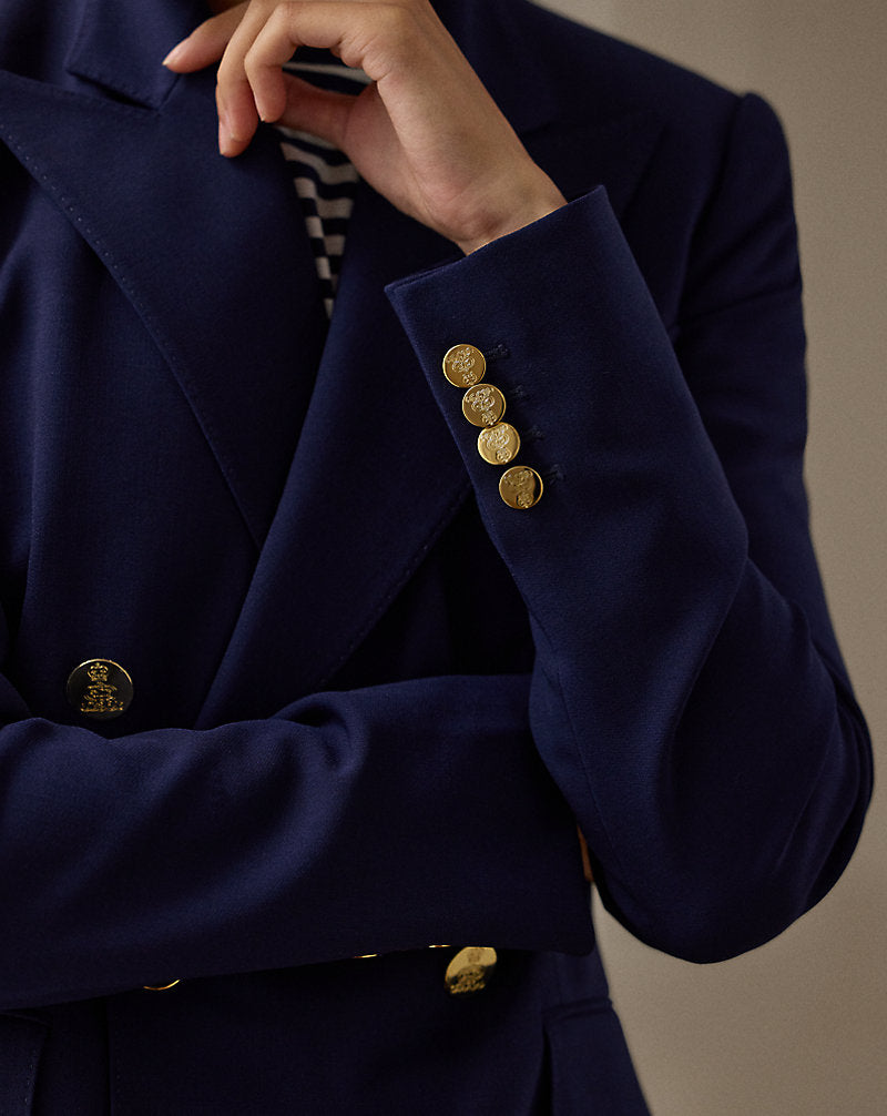 Camden Wool Crepe Jacket Navy