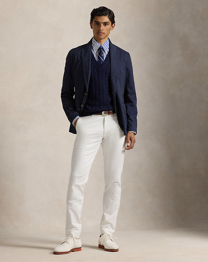 Stretch Slim Fit Chino Trouser White