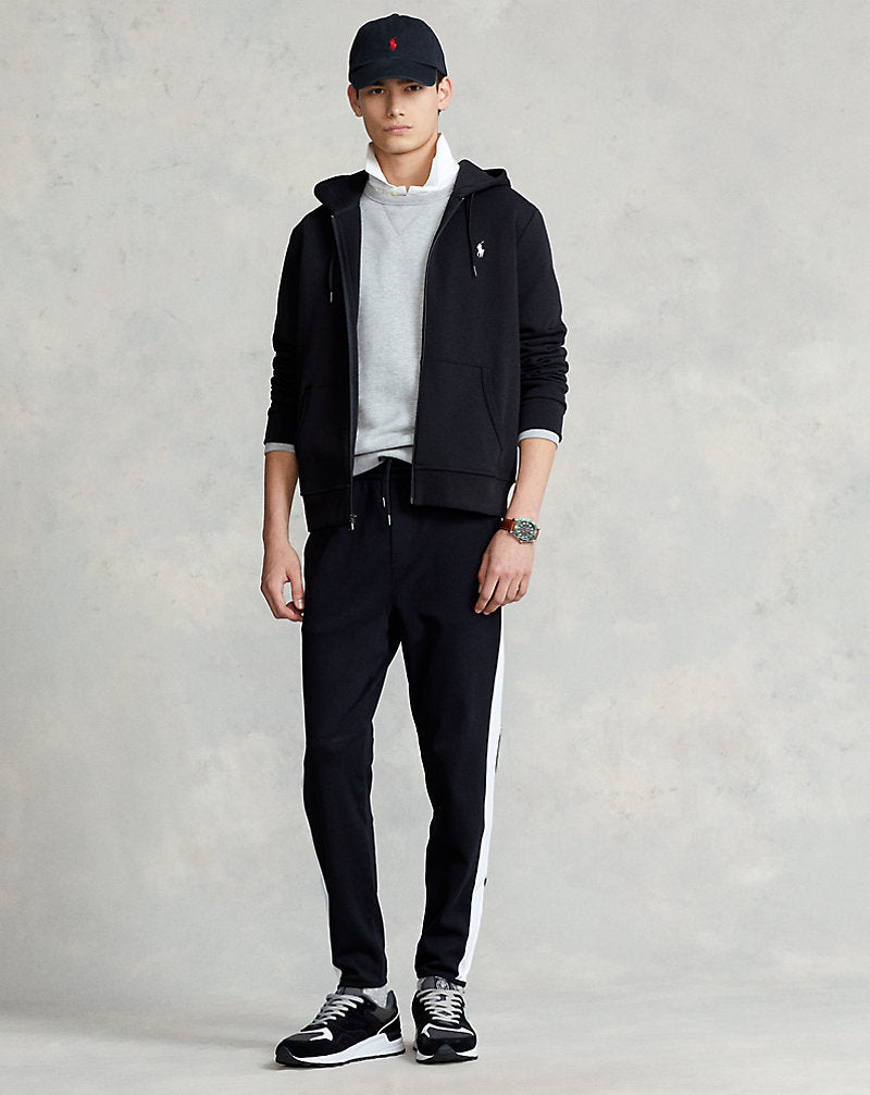 Double-Knit Full-Zip Hoodie Black