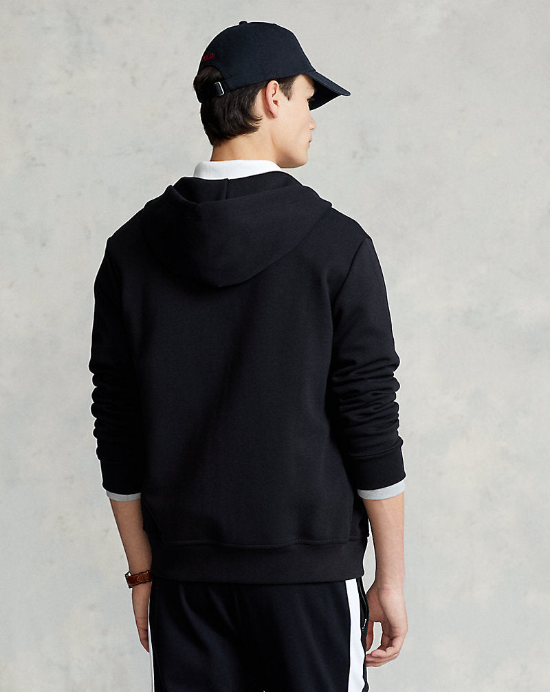 Double-Knit Full-Zip Hoodie Black