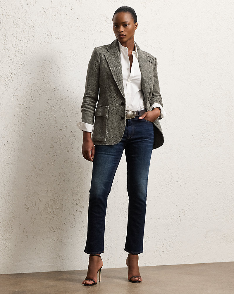The Tweed Jacket Black/Cream