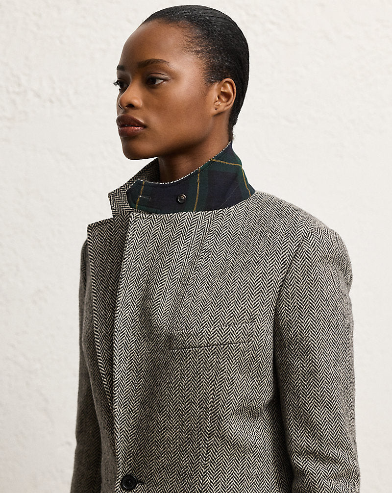 The Tweed Jacket Black/Cream