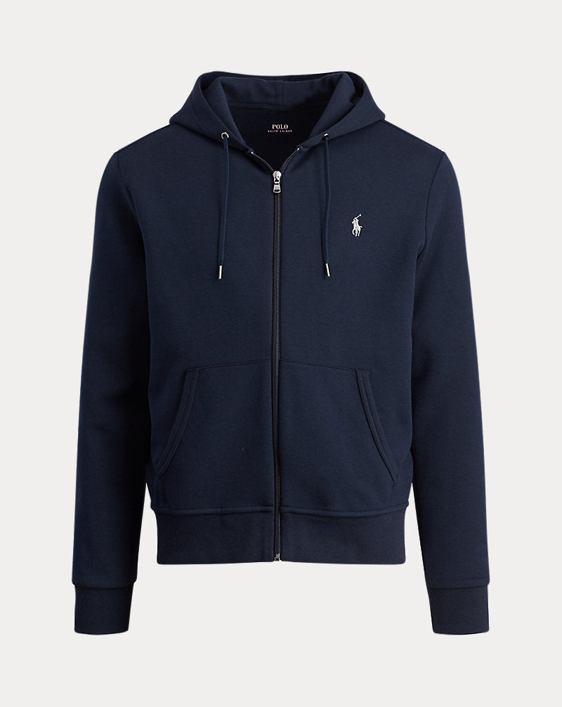 Double-Knit Full-Zip Hoodie Aviator Navy