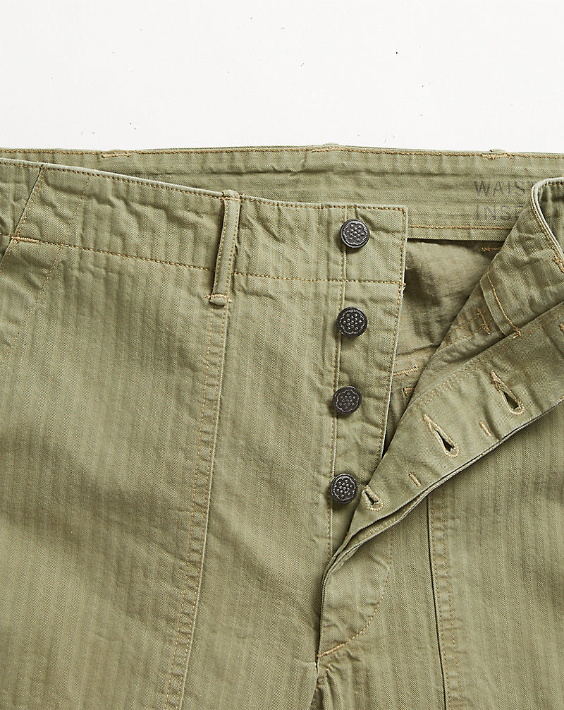 Herringbone Utility Trouser Brewster Green