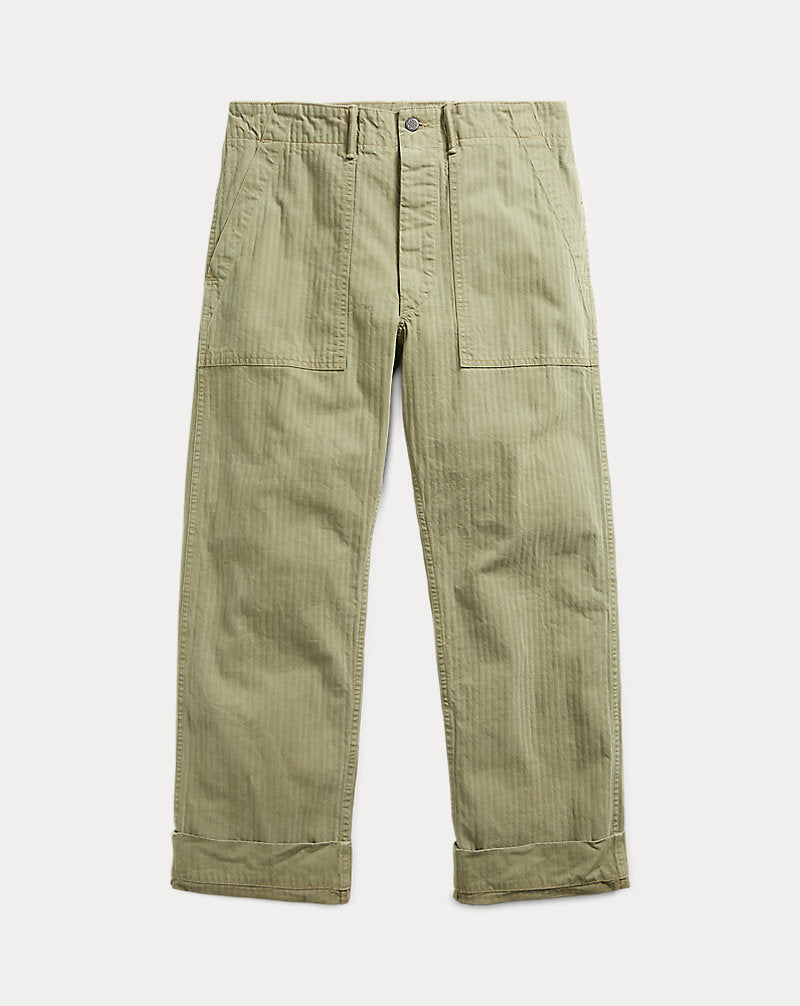 Herringbone Utility Trouser Brewster Green