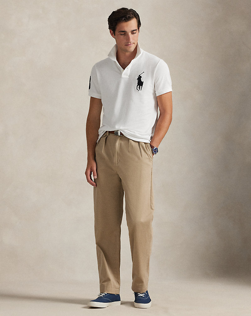 Custom Slim Fit Mesh Polo White