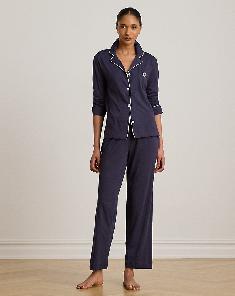 Cotton Modal Sleep Set Windsory Navy