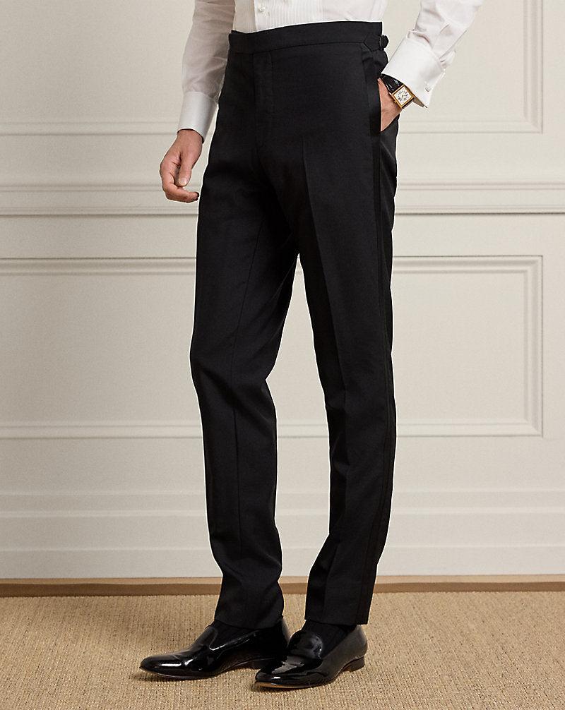 Gregory Hand-Tailored Tuxedo Trouser Black
