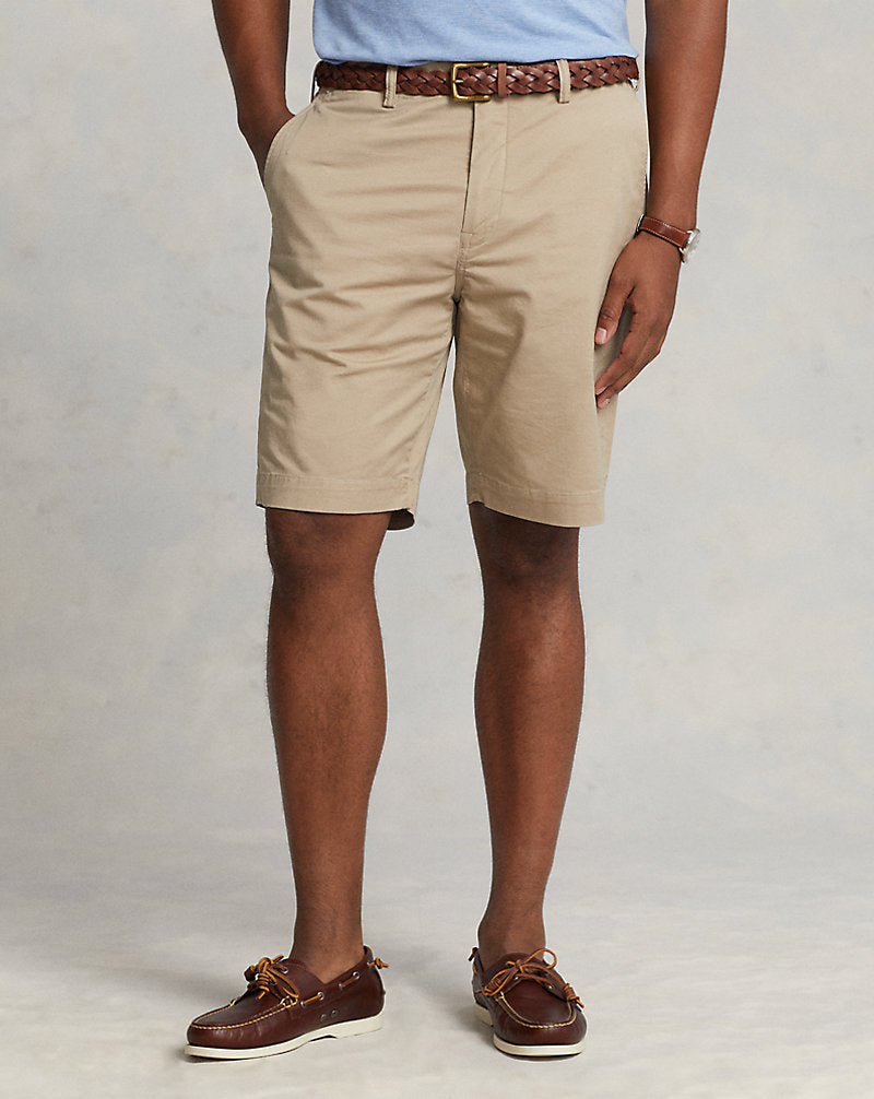 Stretch Classic Fit Chino Short Khaki Tan