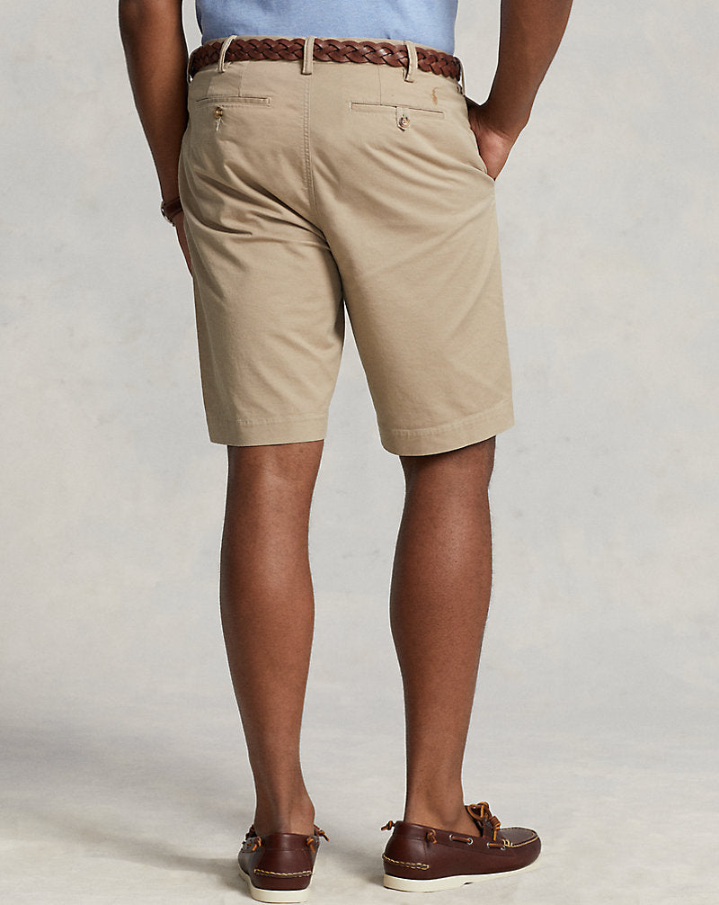 Stretch Classic Fit Chino Short Khaki Tan